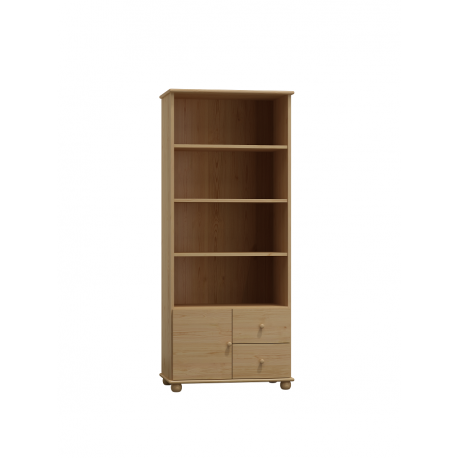 Knižnica so skrinkou + šuflíky - KN15